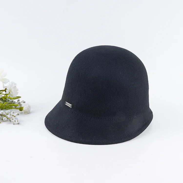 Wholesale Ladies Fancy Bell Shape Wool Felt Cloche Hat