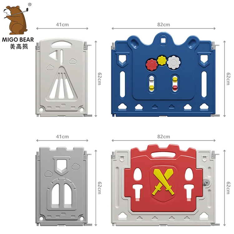 High Quality HDPE indoor Baby play yard safety plastic fence plastic kids large baby playpen
