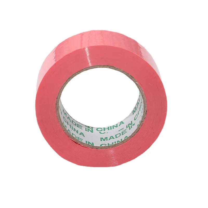 Shipping Packing Tape Eco-friendly Single Side Customized OEM Colored Pink Waterproof Acrylic Bopp Carton Sealing Tape 100m
