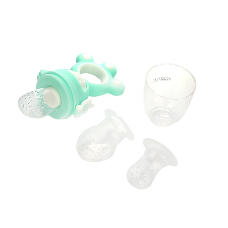 
100 % Bpa Free Food Grade Soother Silicone Nipple Pacifier Baby Fresh Fruit And Vegetable Feeder 