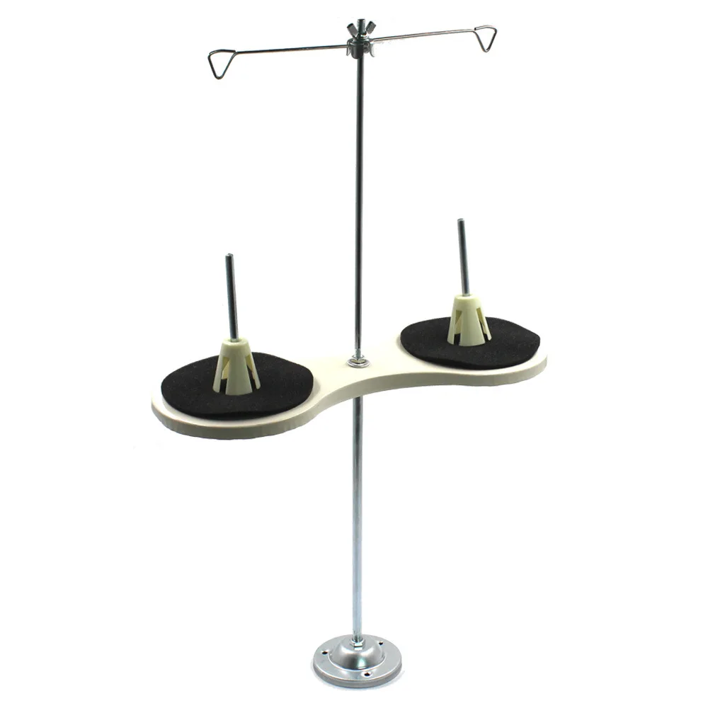 Light Weight Cone Thread Stand - 2 Spools Holder Rack for Domestic Embroidery and Sewing Machines DIY Needlepoint Crafts