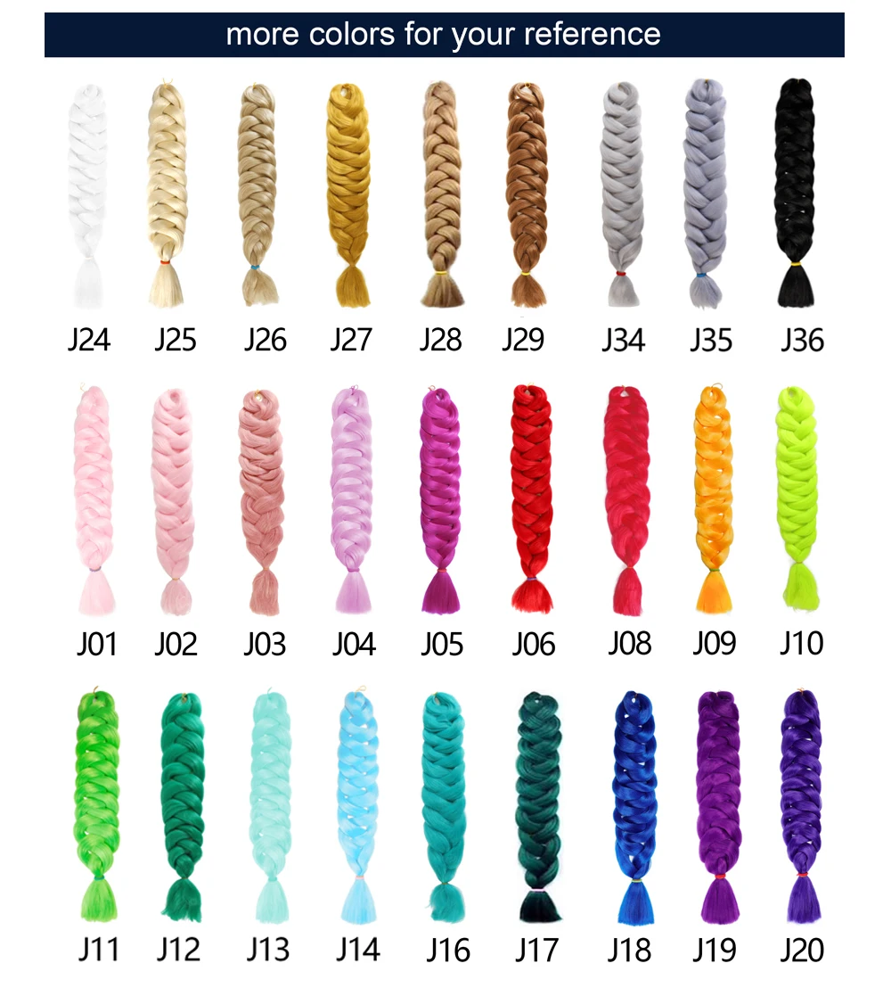 Wholesale Colorful Crochet Twist 41 82 inch Synthetic Box Jumbo Braiding Hair Bone Straight Braiding Hair Extension in Bulk