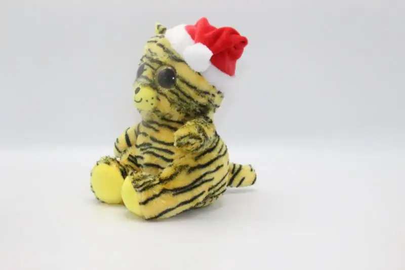 Персонализированный мультяшный дизайн большие глаза животные плюшевый Рождественский тигр