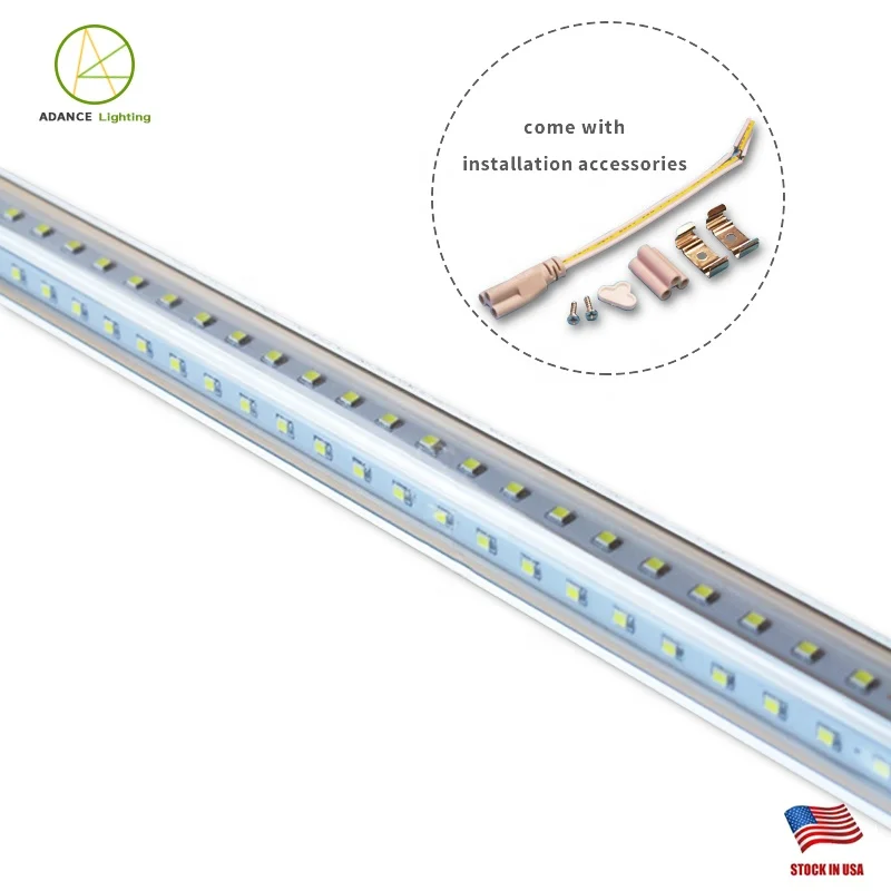 
Advance lighting High quality T8 Integrated Double Sides lights fixture 36W high brightness 4ft led tube 