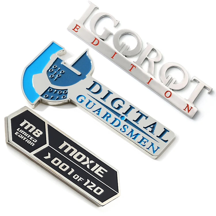 Custom 3D Metal Car Emblem Badge Lapel Sticker Zinc Alloy Emblems Auto Logo For Cars Motorcycle Decorative Accessories