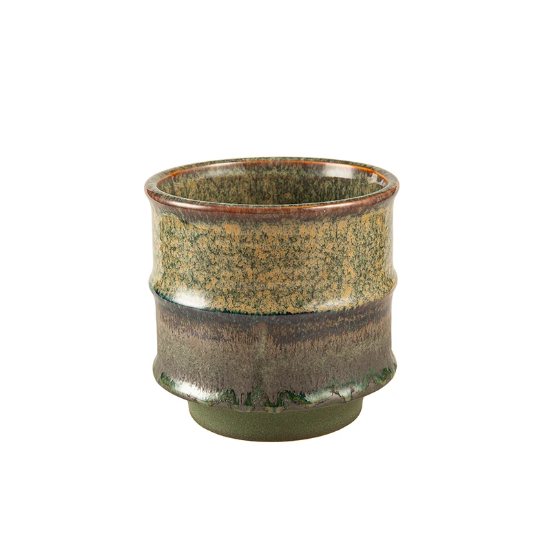 Nordic simple bamboo shape ceramic flower pots decor home creativity household decoration garden pots & planters