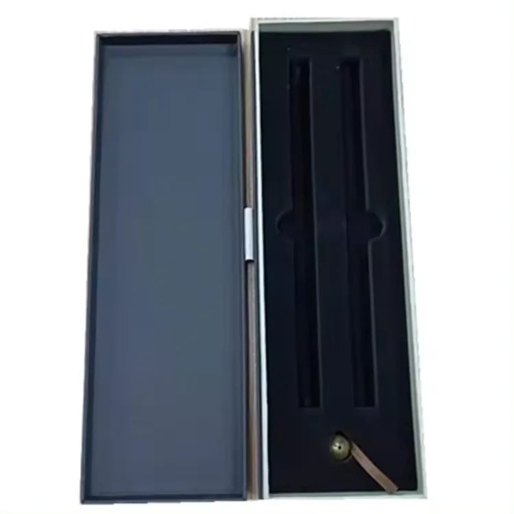 Recyclable Handmade Custom Foam Insert Cardboard High End Perfume Gift Box Lid And Base Strip Shape Box