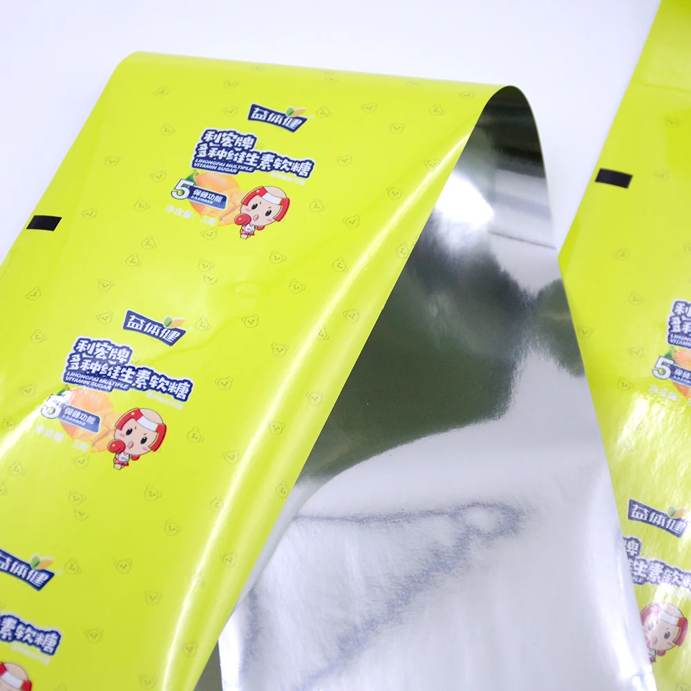Most Popular Candy Chips Cookies Candy Bag Plastic Packaging Roll Film Food Container Sealer Rolls Film For Sale