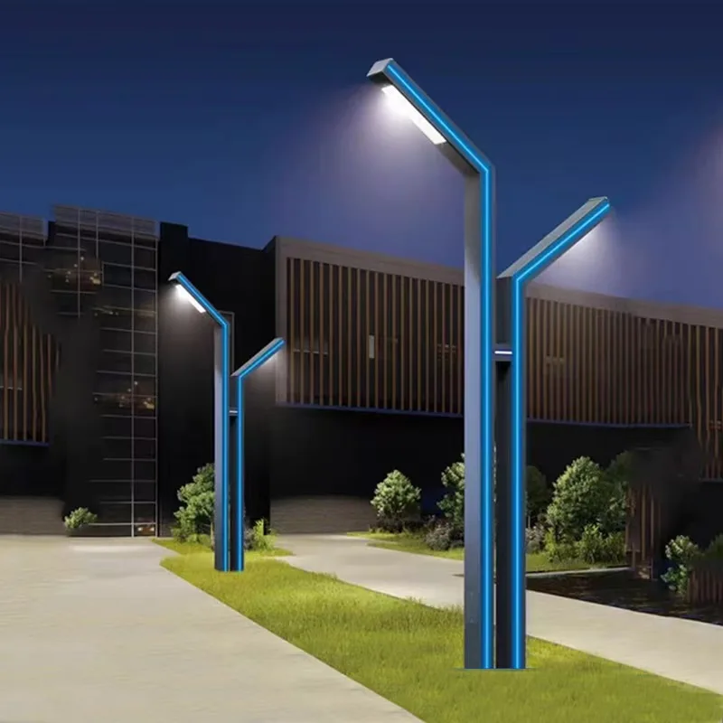 led light pole landscape light pole residential modern led pole light