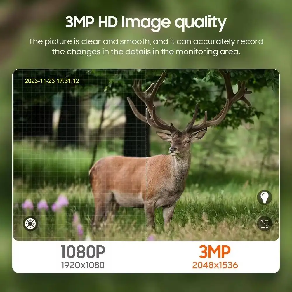 3MP Q55 Anti damage Camouflage Forest 4G Hunting IR Solar Power Trail Camera Traps Night Vision for Farm Outdoor Security