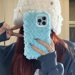 wholesale price soft fur mobile accessories phone case for iphone xr xs max 11 12 13 14 pro