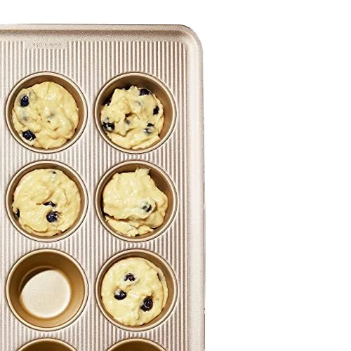 0.8mm Nonstick Mini 6-Holes Ceramic Bakeware Textured Base Muffin Pan with Carbon Steel Cupcake/Cake Tools