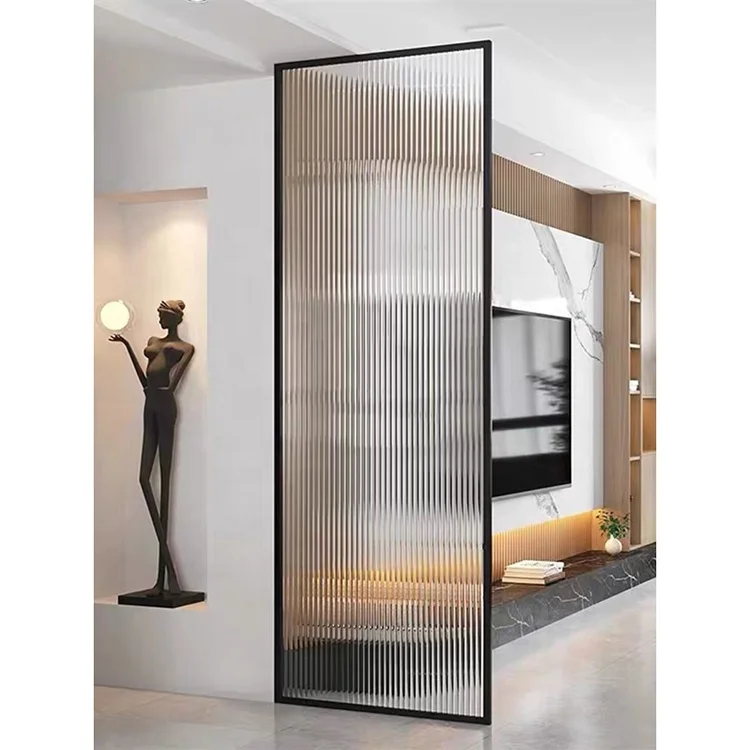 Partition glass door modern minimalist design screen living room aluminum bathroom doors price  front door partition wall