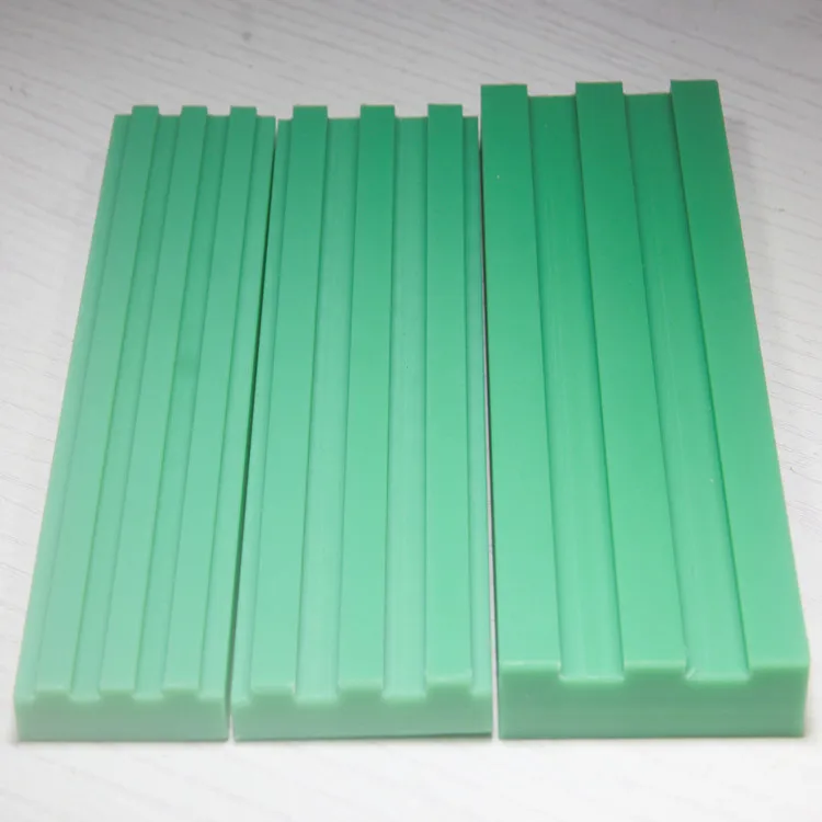 Plastic manufacturers process custom wear-resistant UHMW-PE self-lubricating nylon chain guide rail
