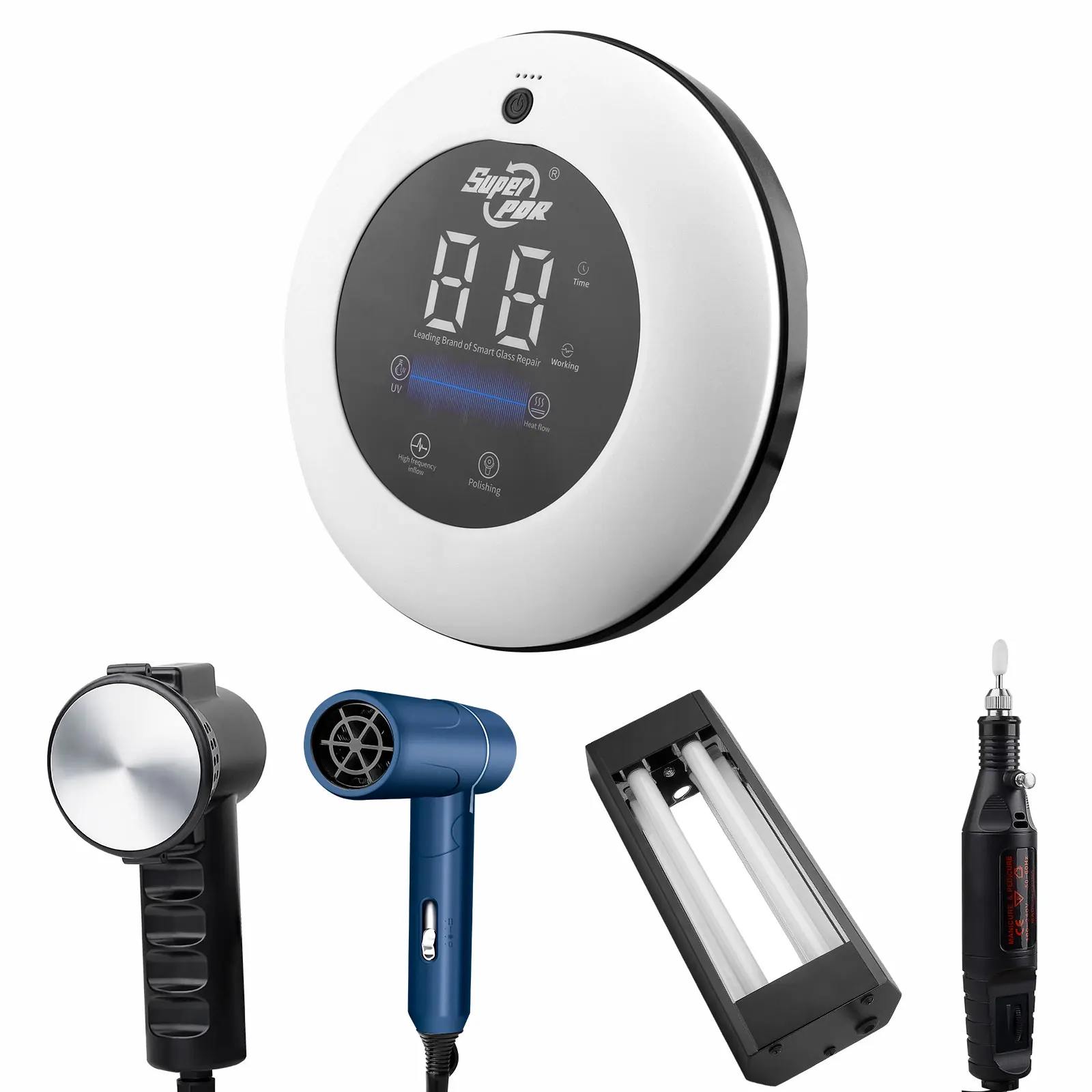 95% Success Rate Super PDR Car Glass Repair Kit Fix Long Cracks and 6 Type Chips Auto Windshield Repair Equipment