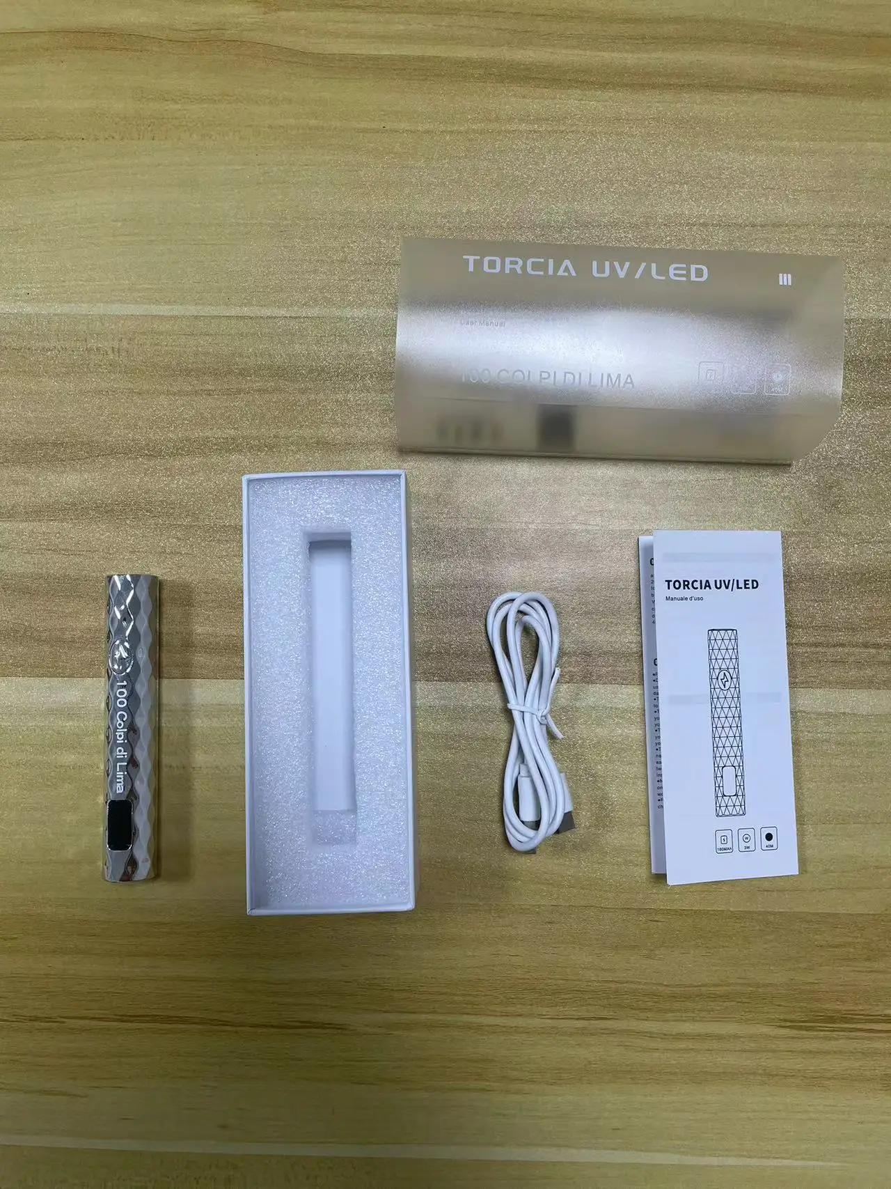 Mini Portable USB LED Nail Dryer Handheld UV Lamp with Display Screen Cordless Rechargeable Customizable Nail Care logo