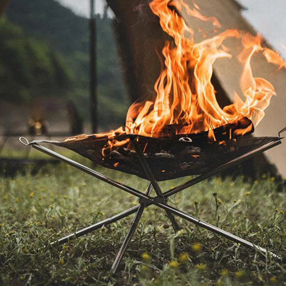 Customized Feuerstellen ISO9001 Certificate Portable Fire Pit Camping Foldable