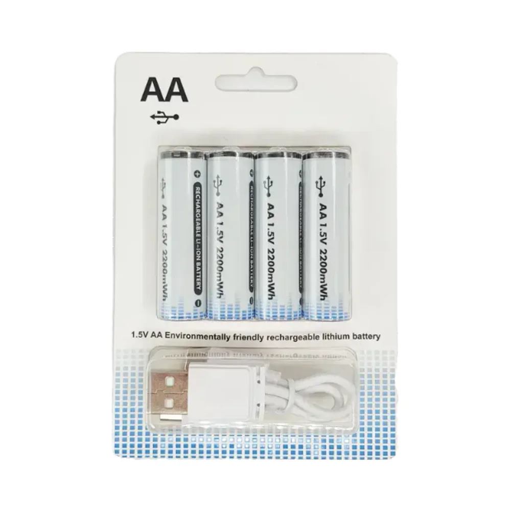 Перезаряжаемый аккумулятор 2200 мАч 1 5 В USB Type-C зарядный интерфейс для игровой консоли беспроводной контроллер литиевая батарея многоразовая