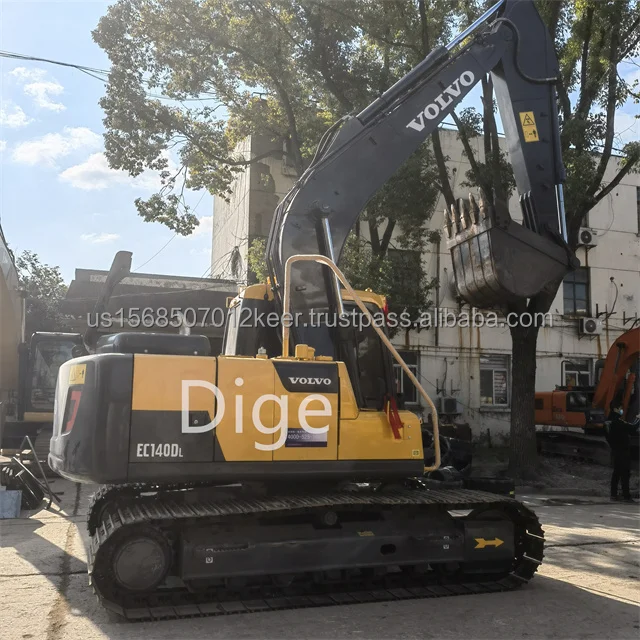 99% новая ближняя годовая модель VOLVO EC140D 14-тонный Средний б/у экскаватор следующего поколения для продажи нового