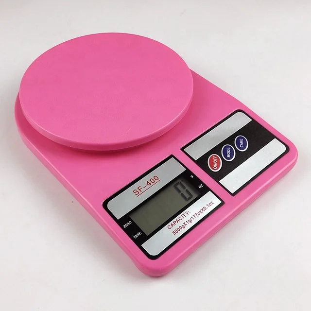 
Foldable Portable Kitchenware Kitchen Digital Weight Scale, Plastic SF-400 10kg Food Scale 