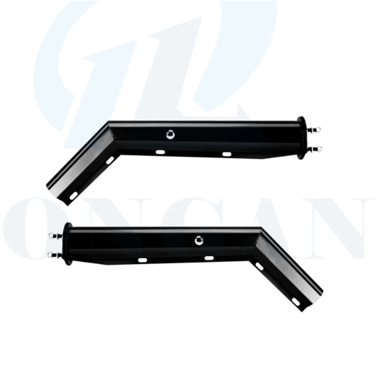 Heavy Duty 45 Degree Black Mud Flap Hangers Tapered Stainless Steel Straigh Mud Flap Hangers