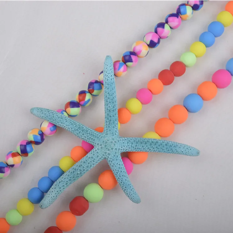 
Wholesale DIY Kids Polymer Clay Beads Multi Colour Round 8mm Soft Clay Strand Beads Bracelet Loose Beads For Handmade Jewelry 