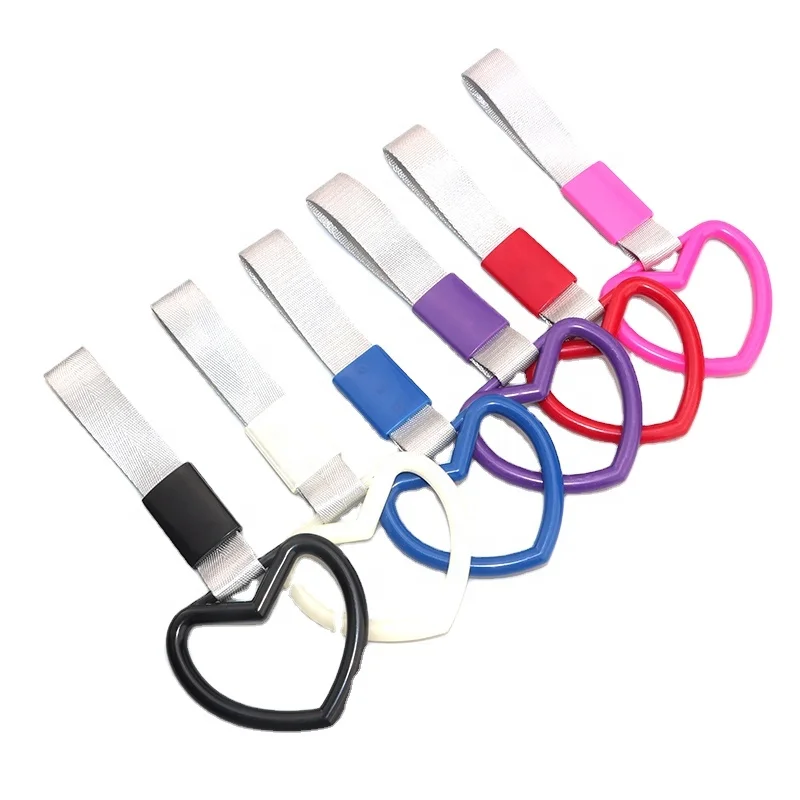 Warning Ring Tsurikawa Ring Heart Jdm Train Bus Handle Hand Strap Drift Charm Strap Auto Accessories Car
