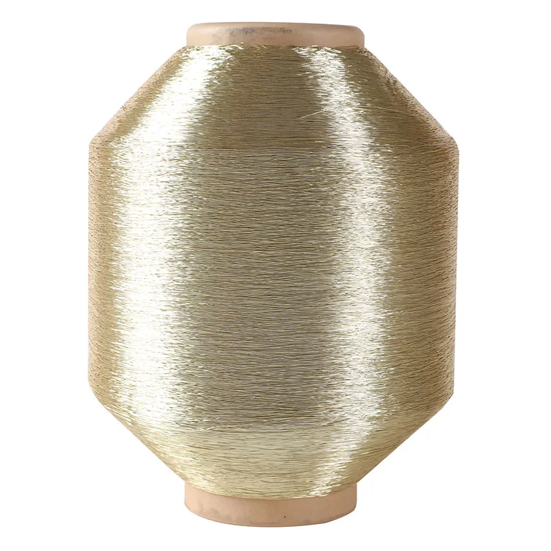 Factory Outlet North Africa Market 150D 450D 600D Bronze color ST/MS type metallic yarn