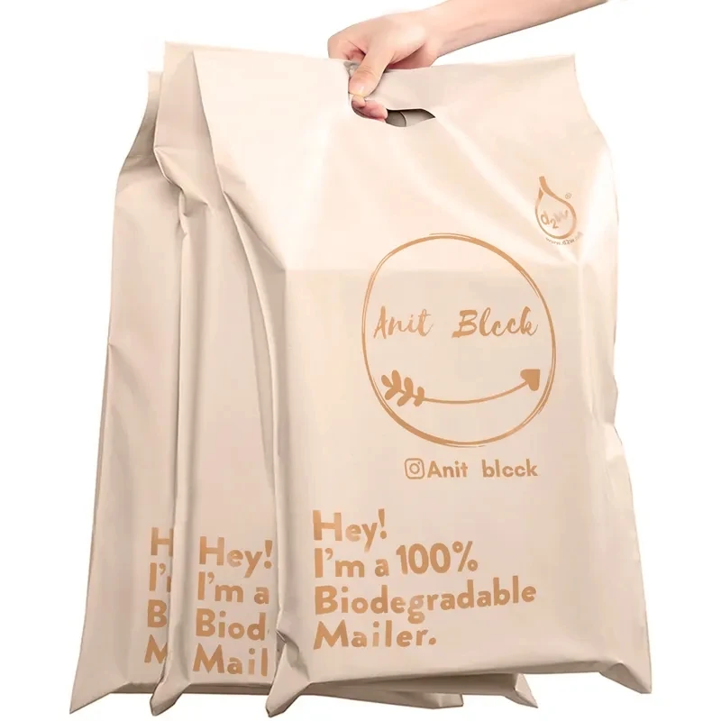 CTCX Packaging Bags For Clothing Poly Mailers With Handle Plastic Nude Courier Bag Poly Mailer Polymailers With Handle Verified