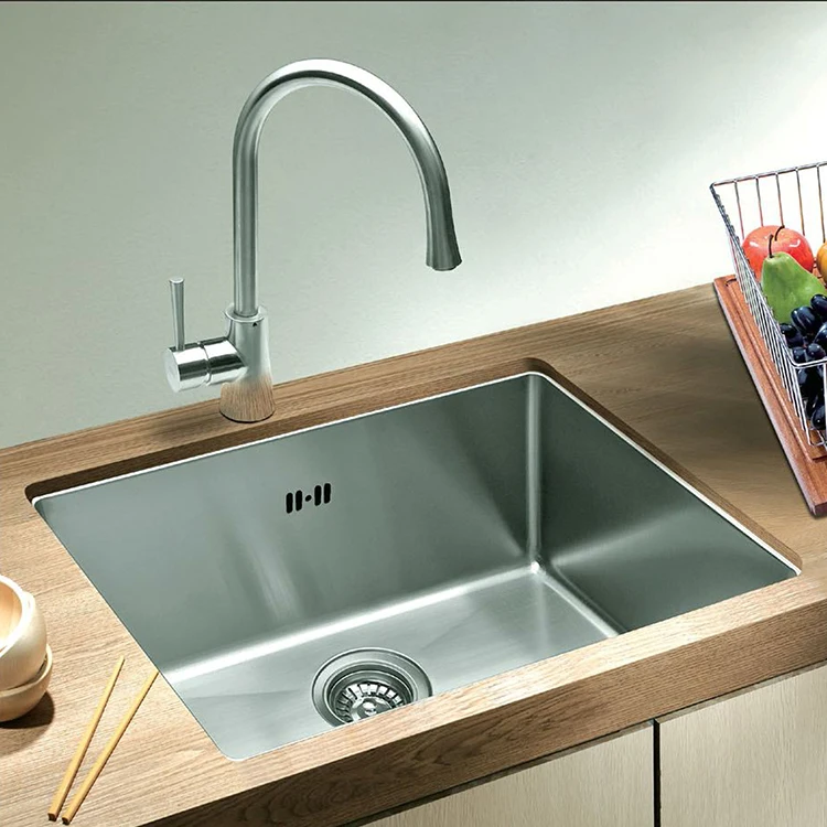  Commercial Rectangle Handmade Sinks Single Bowl For Kitchen Sink Cabinets 304 Stainless