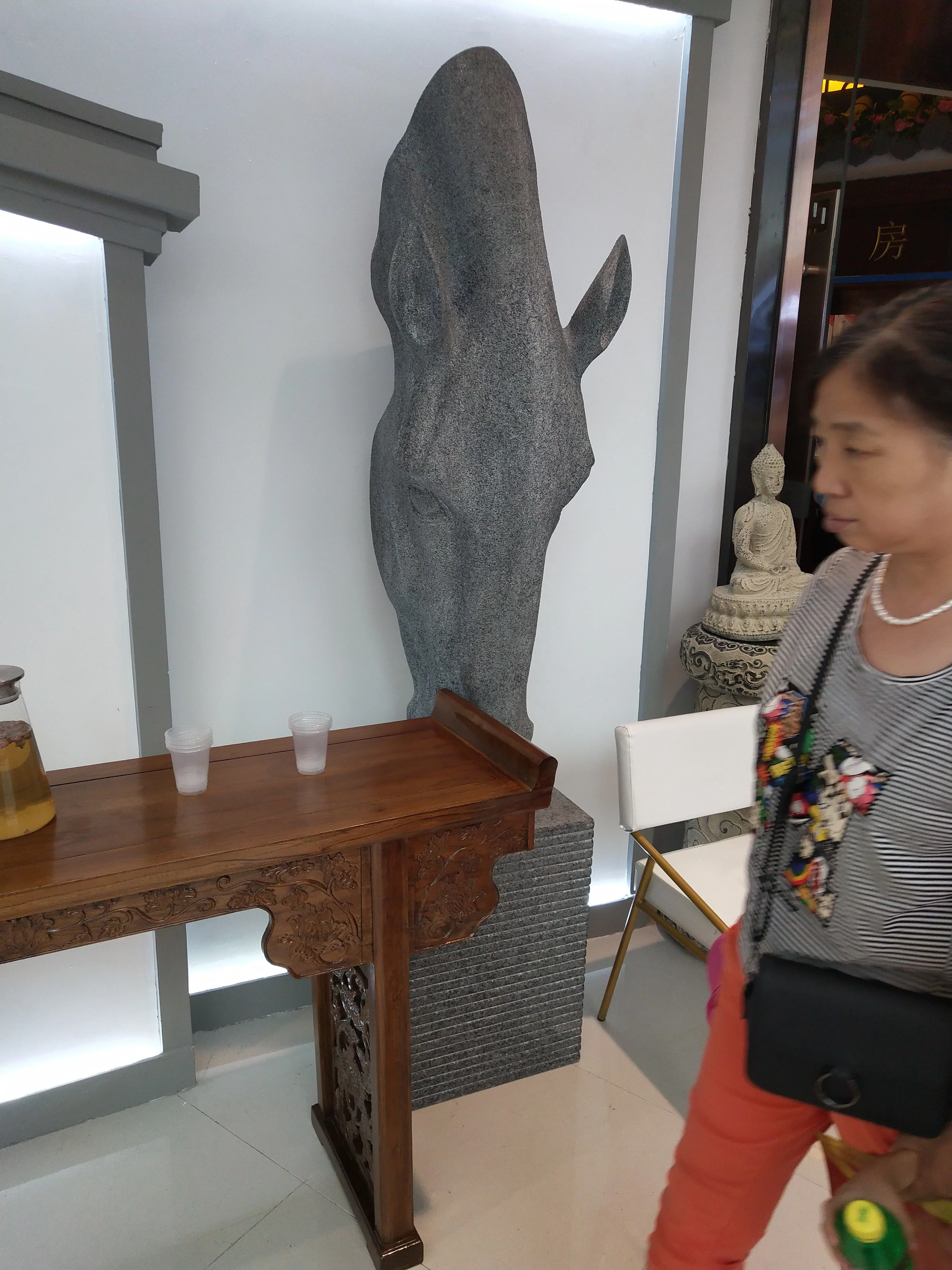 Decorative Large Size Stone Carved Granite Horse