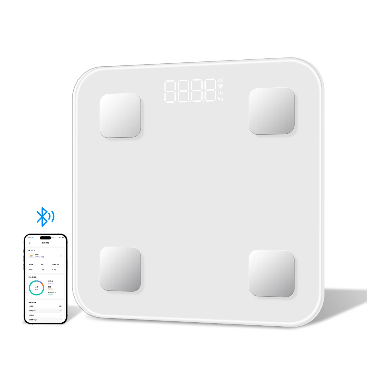 180kg glass personal Smart analyzing weighing Scale Bluetooth Wireless Small bathroom scale electronic Weight Digital Scale