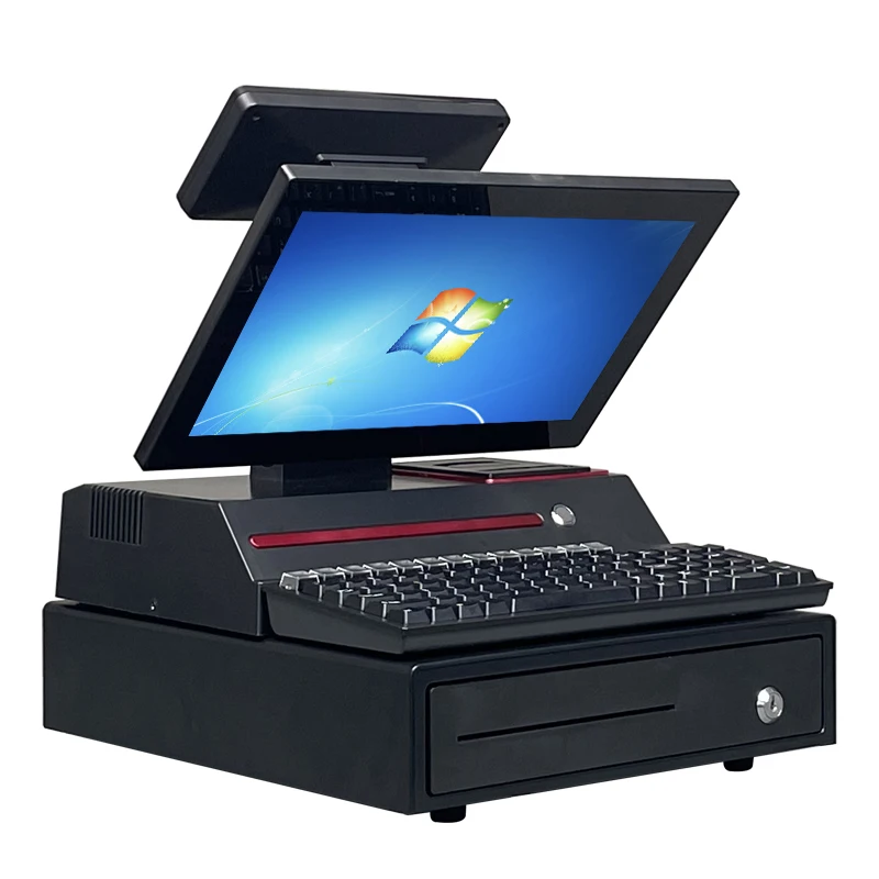 New Restaurant Retail Billing Printer Touch windows Pos cash register all-in-one pos systems digital cash register drawer