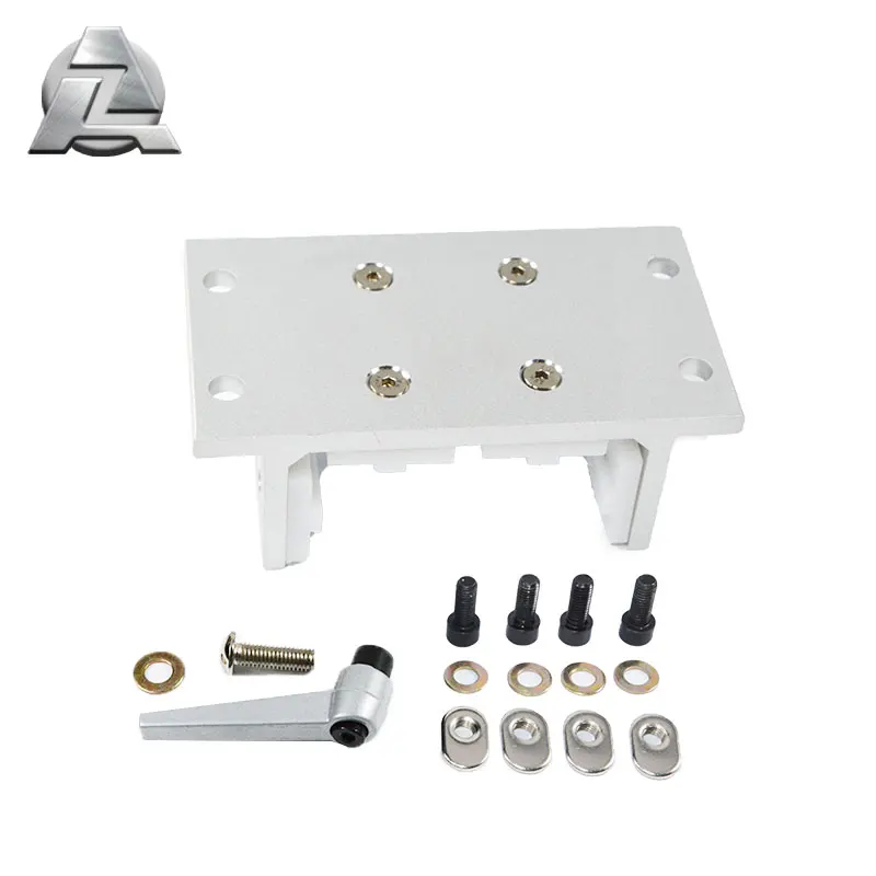 Anodized silver black aluminum linear bearing t slot slider stock