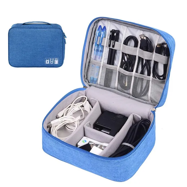 Customized Logo Travel digital bag cable charger organizer classification separated storage travel accessories