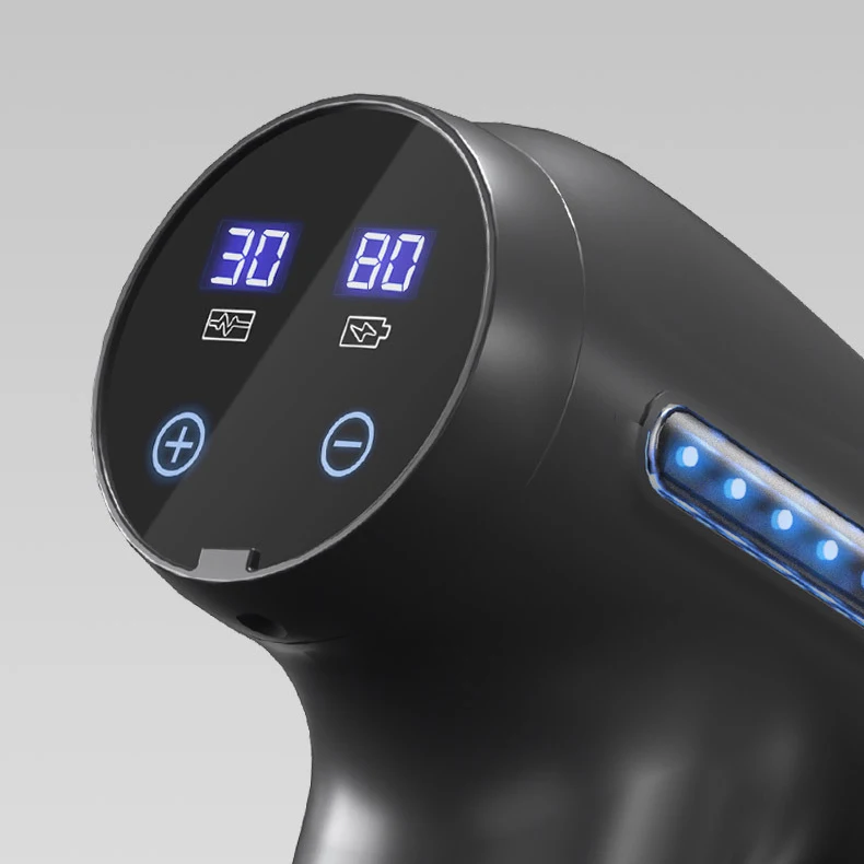 2024 Professional Sports Vibration Massage Gun Body Deep Tissue Muscle Fitness Portable Electric Fascial Massager