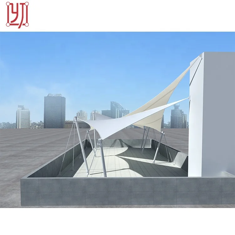 New wholesale steel frame marquee tensile membrane structure umbrella sunshade tent