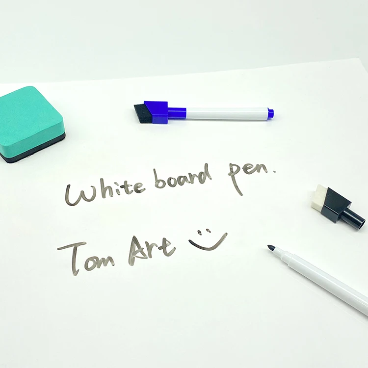 Supplier high quality low odor dry-erase whiteboard marker pen  wet erase white board marker with eraser for office