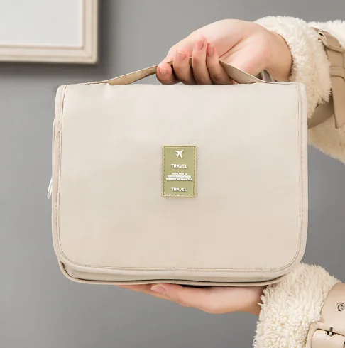 The best selling clear travel folading small transparent leather waterproof nylon makeup luxury terry cloth cosmetic bag