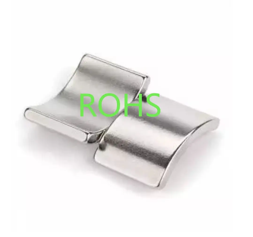 Free Generator Half Ring Arc Segment Rare Earth Magnet N48 Strong Magnet Ndfeb Industrial Flywheel Tile Arc Neodymium Magnets