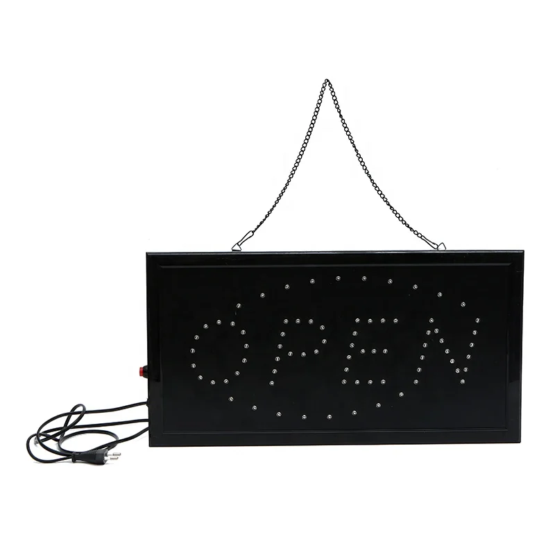 2022 new design LED 48 * 25 led open sign logo scrolling message board LED signboard