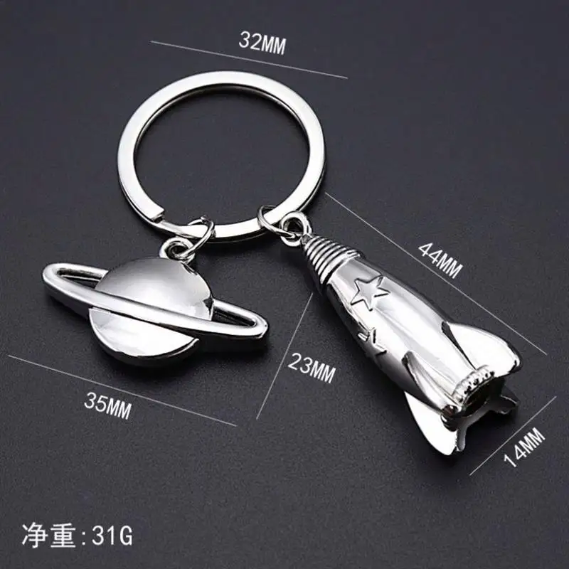 Custom Promotional keychain Airline Gifts helicopter satellite rocket aircraft model metal key chains airplane