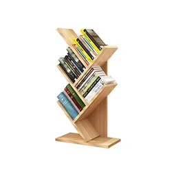 creative design 5 shelves tree book storage rack floor standing bookshelf for bedroom