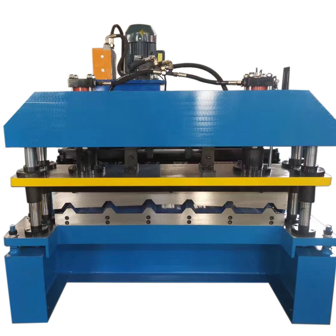Full Automatic Colorful Cold Press Metal Roof Trapezoid Panel Box Profile Iron Roll Forming Machine