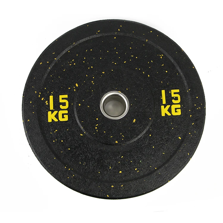  Gym Equipment High Quality Black Rubber Weight Barbell Bumber