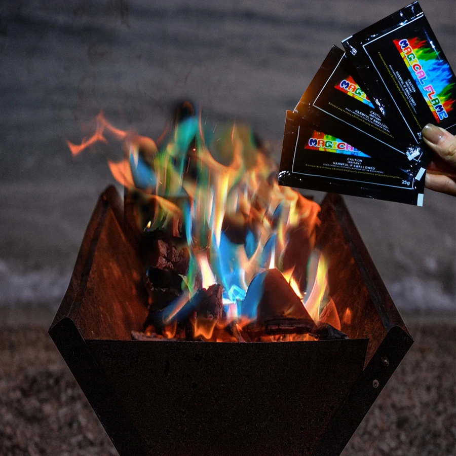 Sankira factory Wholesale magical flames color fire packets magic fire flame safe powder mystical fire