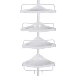 4 Tiers Bathroom wall mounted towel shelf adjustable stainless steel bathroom corner shower racks