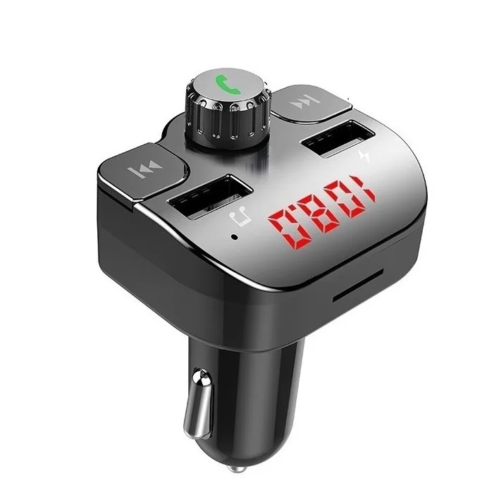 GXYKIT dual usb wireless car fast charger hands free car audio bluetooth adapter radio car MP3 player modulator FM Transmitter