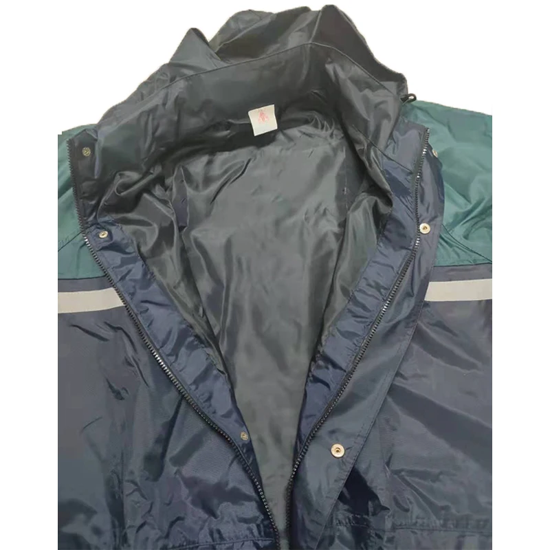 Customized Best Price Full-Automatic Pvc Sylver Lining Sff-9210 Rain Suit Adult Waterproof Foldable Raincoat