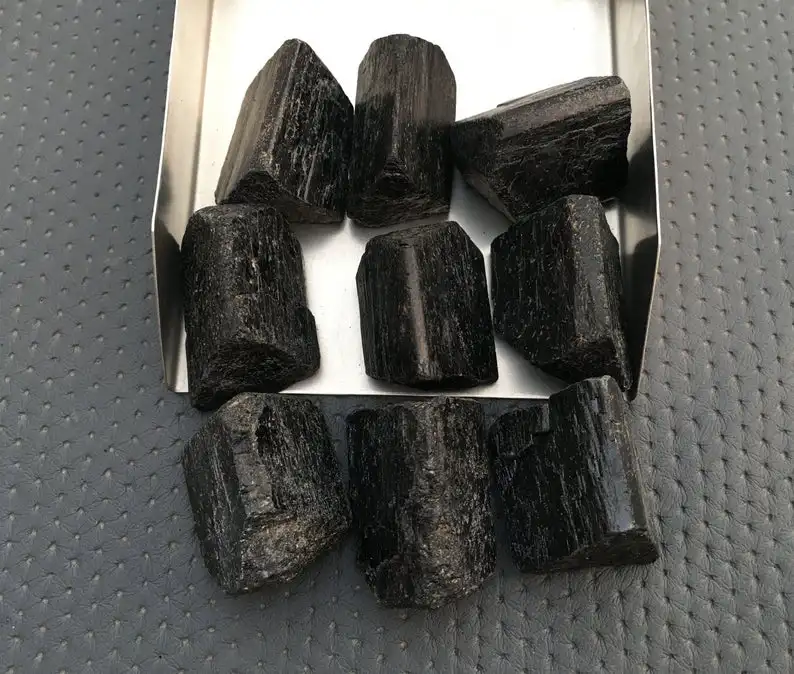 Natural Black Tourmaline Untreated Gemstone 3 Pieces Untreated Rough Wholesale Natural Jewelry Making